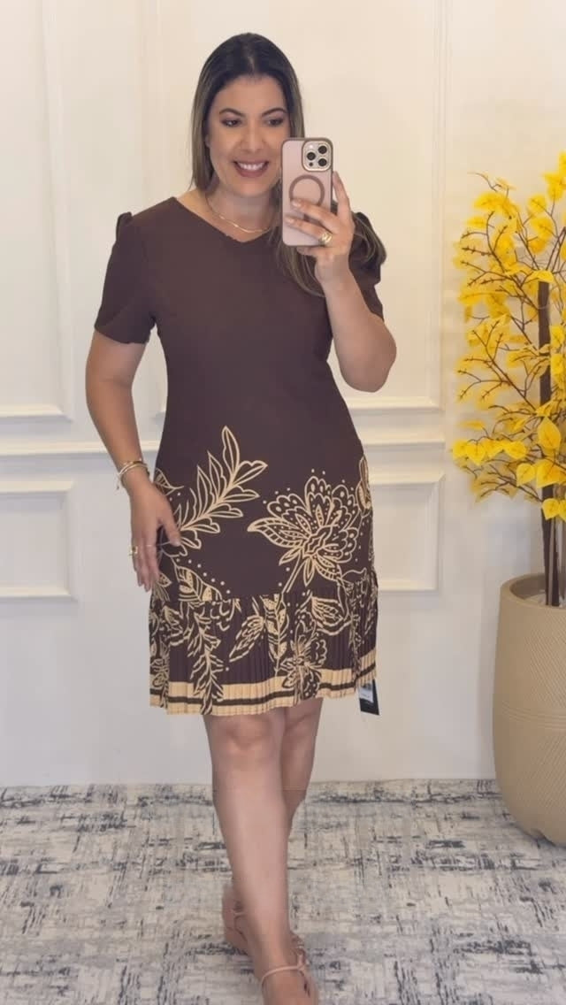 Vestido Penélope Marrom