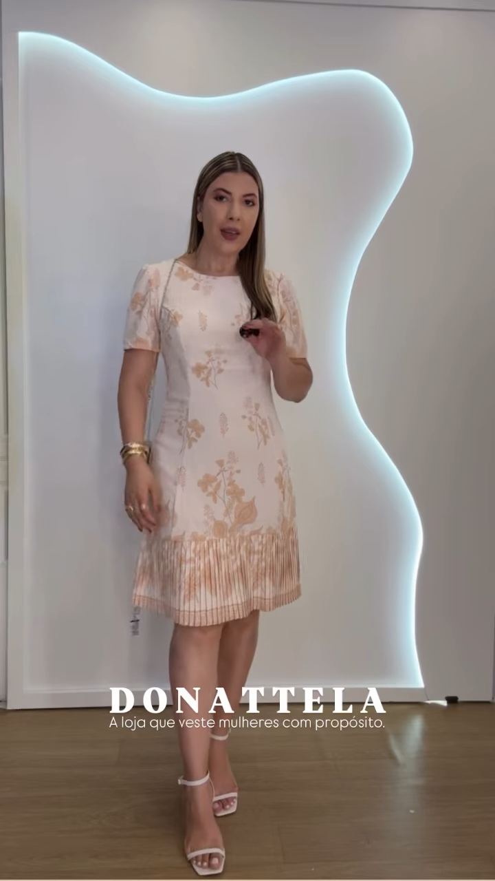 Vestido Penélope Bege